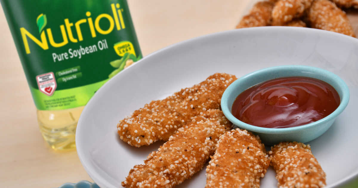 Fish sticks cover with amaranth | Nutrioli®