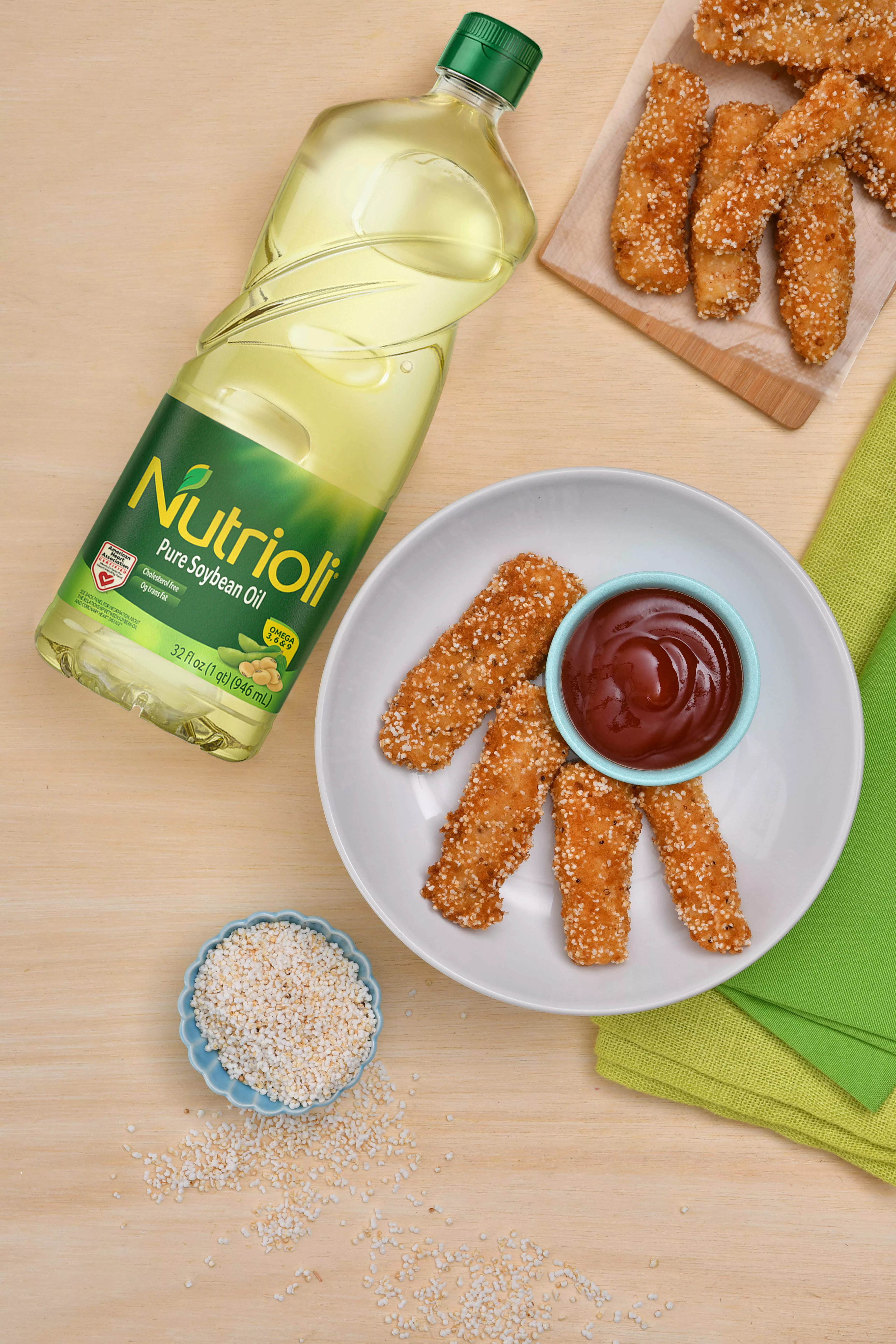 Fish sticks cover with amaranth 5