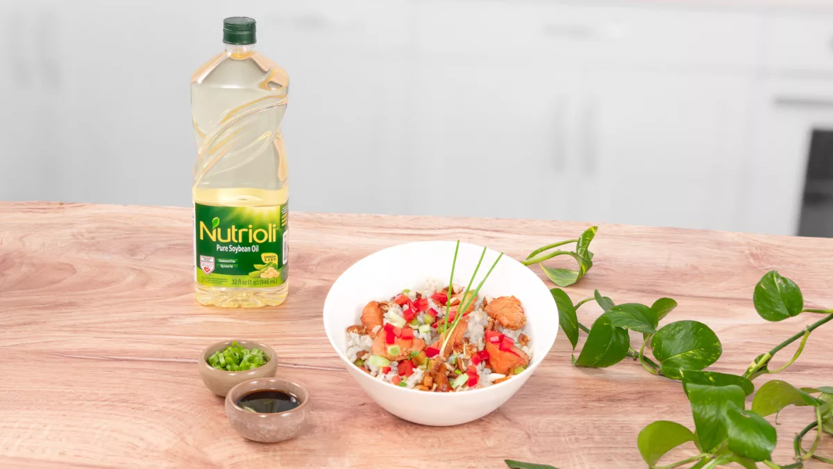 Salmon and multigrain vegetables