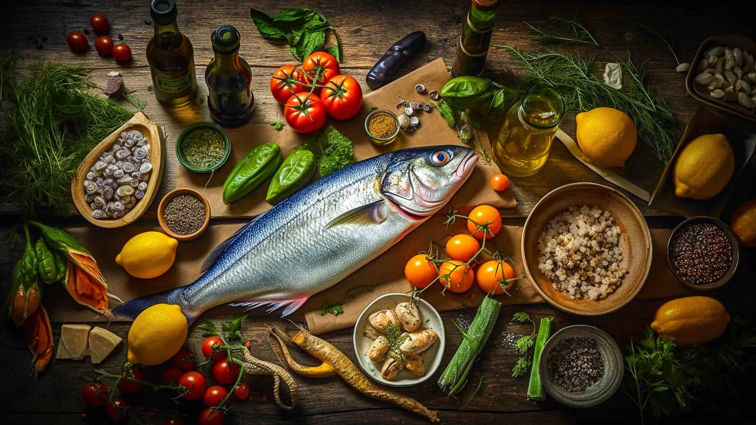 Healthy food ingredients for Lent