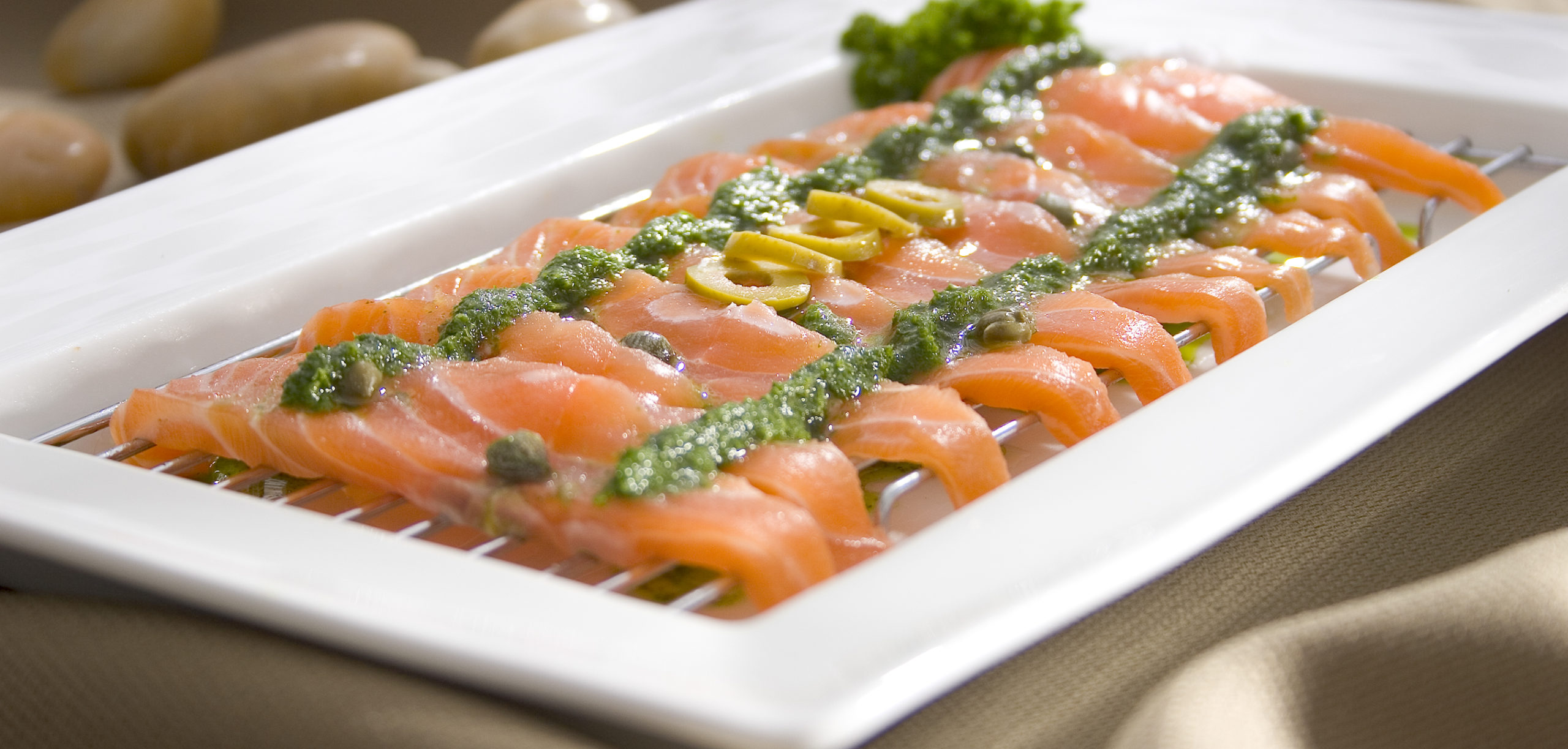 Paso 1 - Carpaccio de salmón