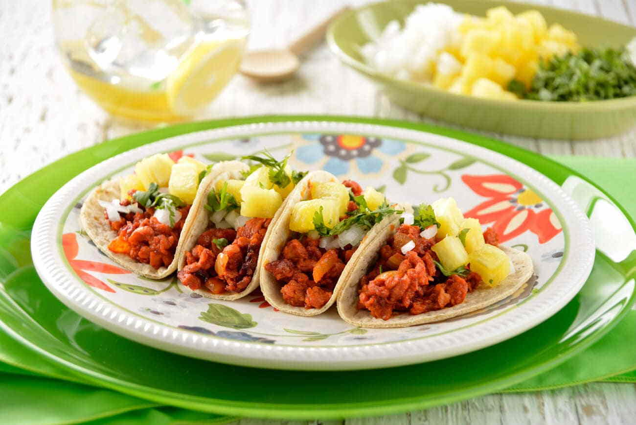 Paso 1 - Tacos al pastor de soya