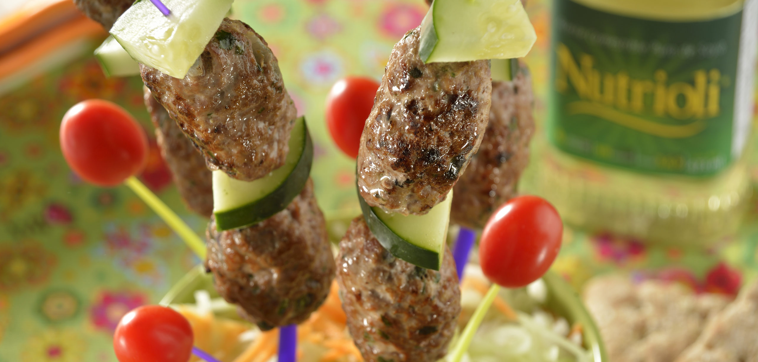 Paso 1 - Brochetas de carne molida