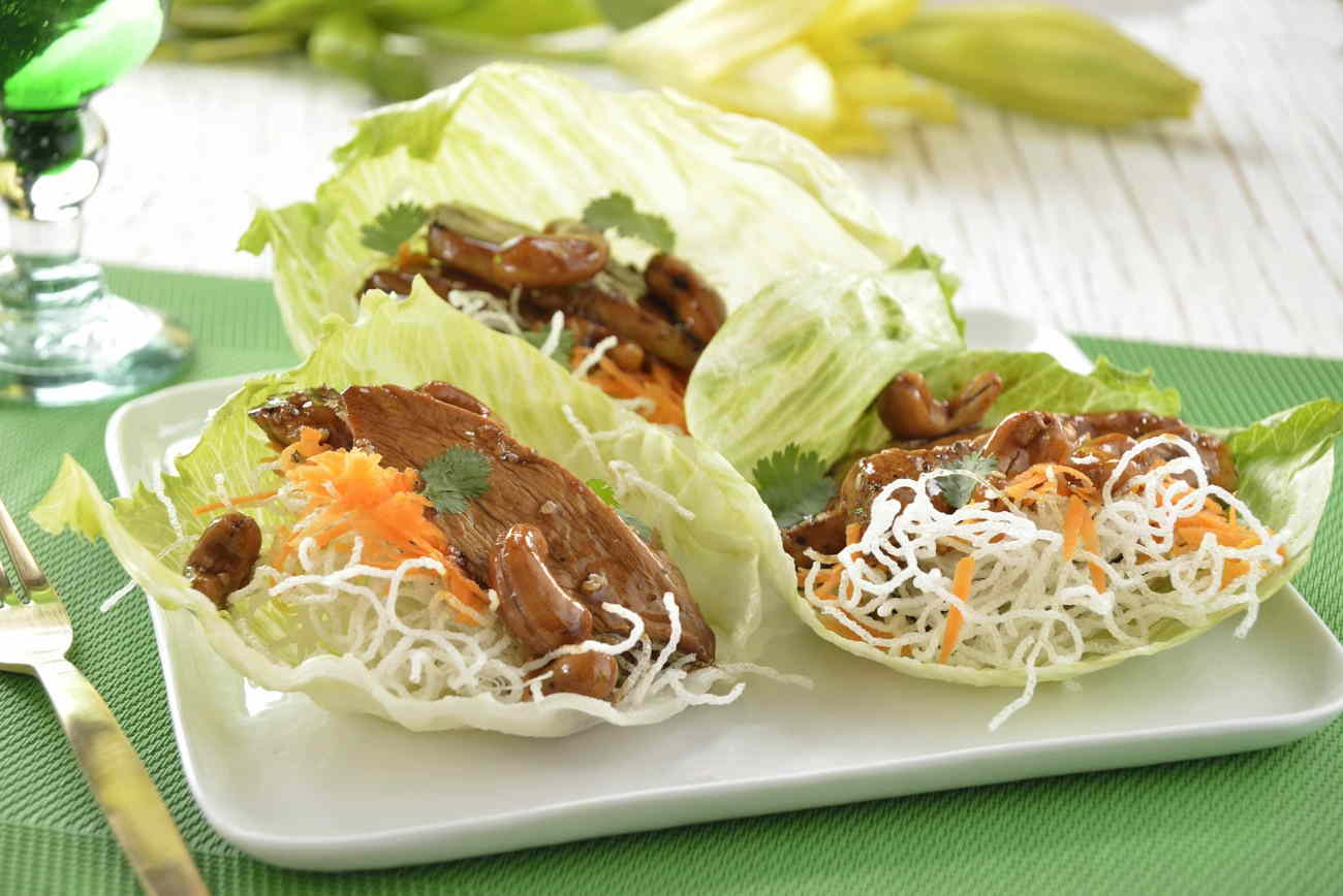 Paso 1 - Tacos de lechuga de pollo dulce