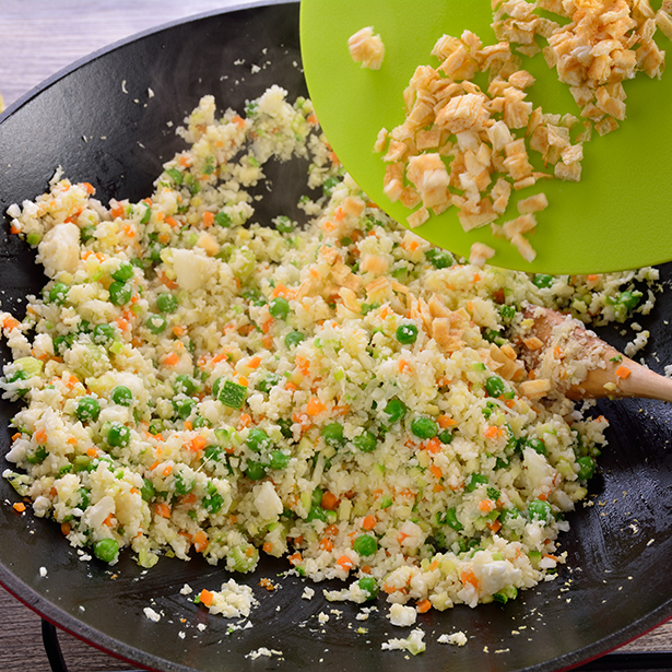 Paso 3 - Arroz frito de coliflor