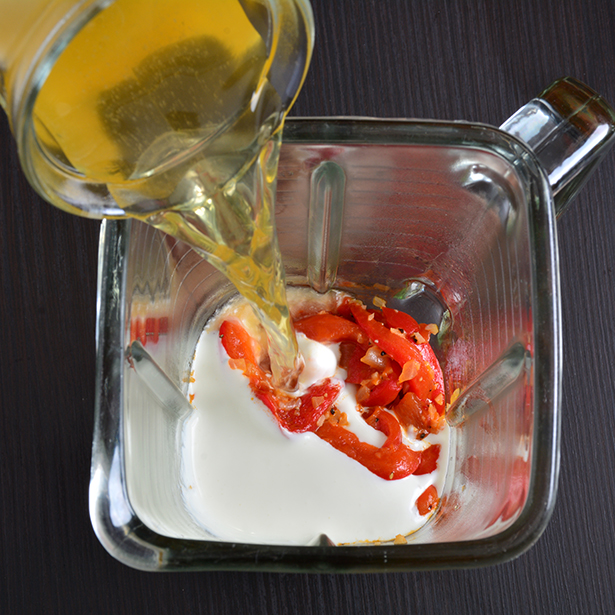 Paso 2 - Crema de chile morrón