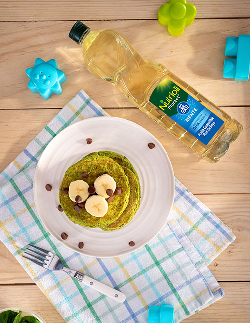 Receta - Hotcakes de Espinacas con Avena