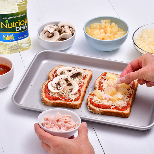 Paso 3 - Pizza casera en pan