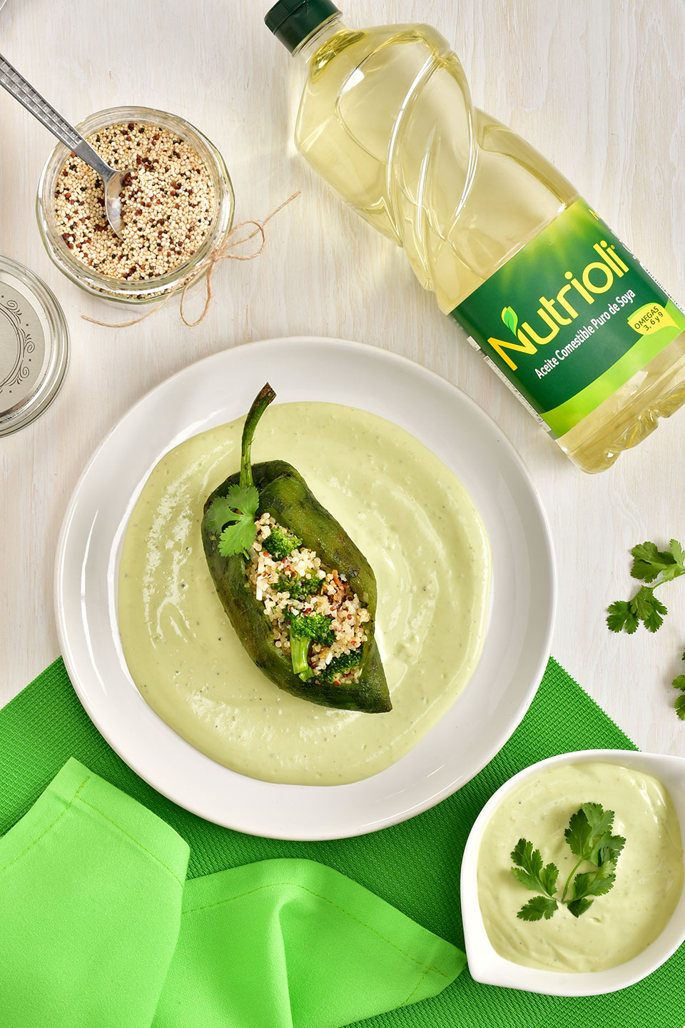 Chile relleno de quinoa Nutrioli Nutrioli