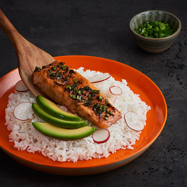 Paso 3 - Bowl Teriyaki de salmón