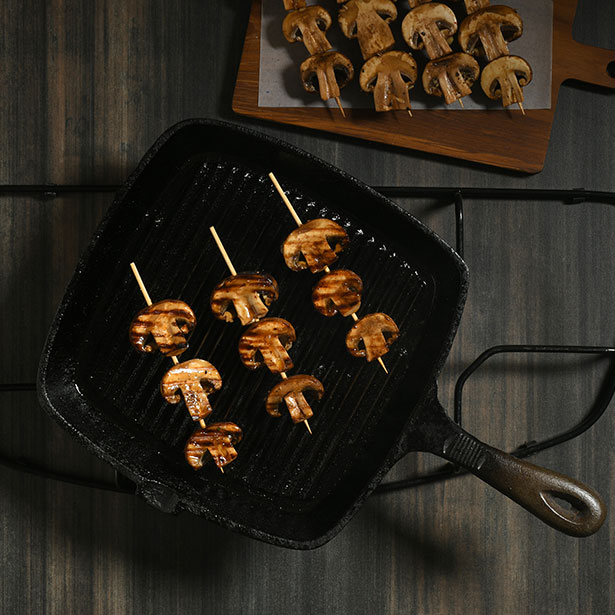 Paso 3 - Brochetas de champiñones