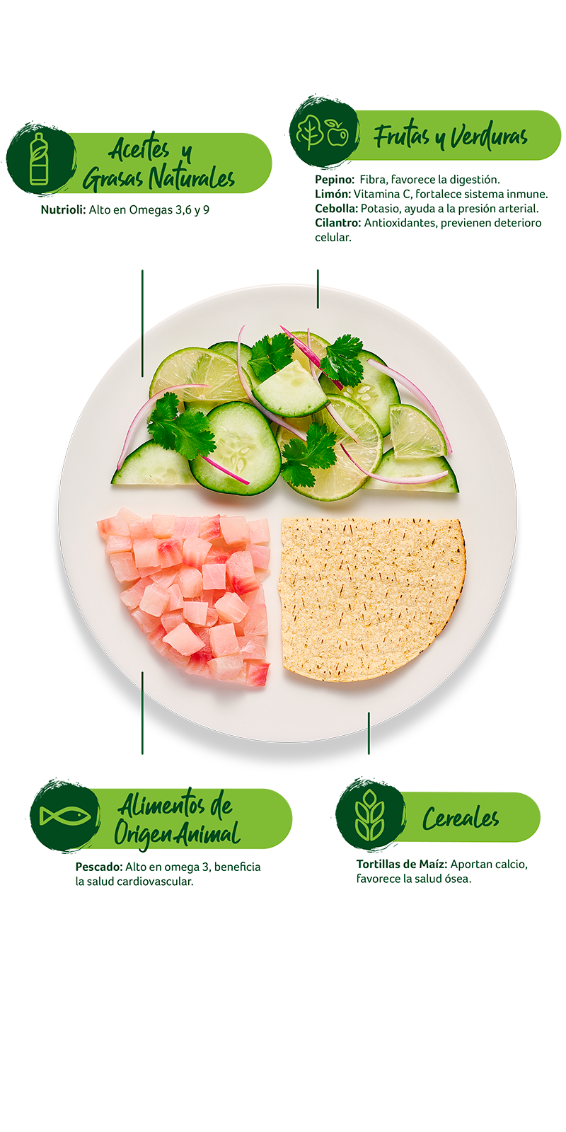 Paso Plato del buen comer - Ceviche de pescado