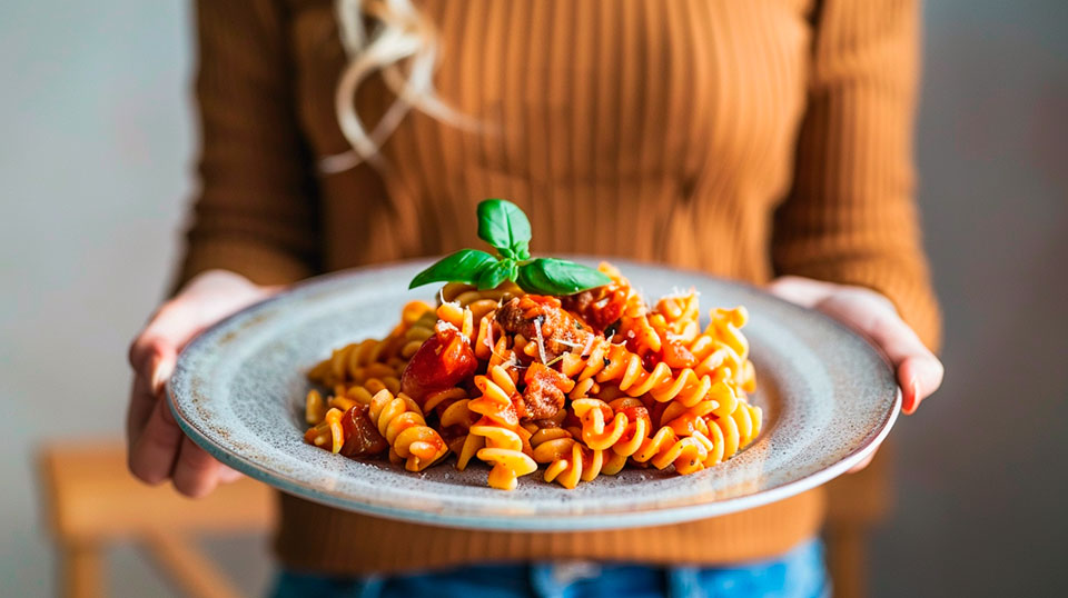 pasta en la alimentación, propiedades nutricionales de la pasta, recetas saludables con pasta, recetas balanceadas, recetas de comidas balanceadas para una semana, cómo incluir pasta en la alimentación