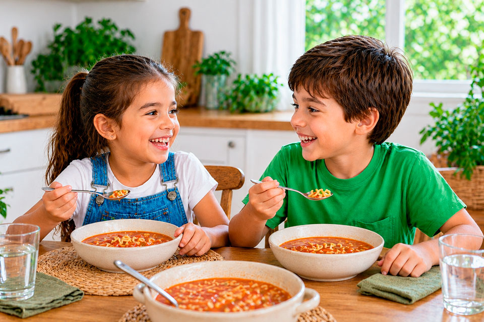 Opciones saludables para niños en celebraciones